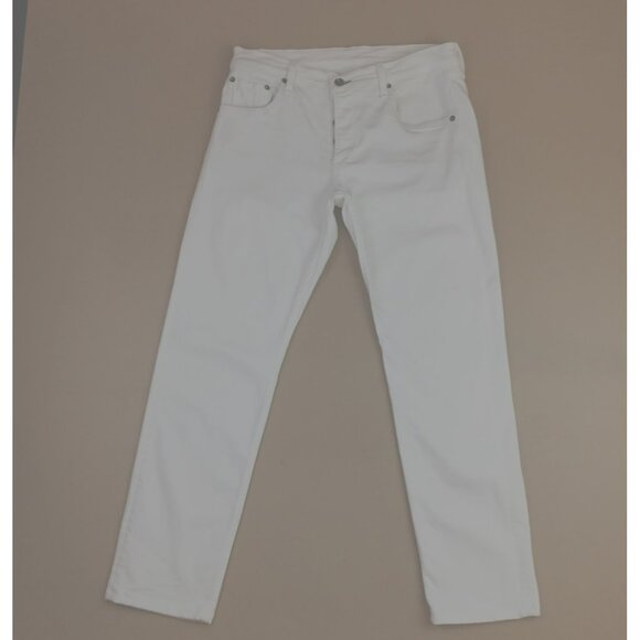 Rag & Bone White Fit 2 Slim Leg Standard Issue Jeans Mens 31 Buttonfly Aged Brig - Picture 2 of 15